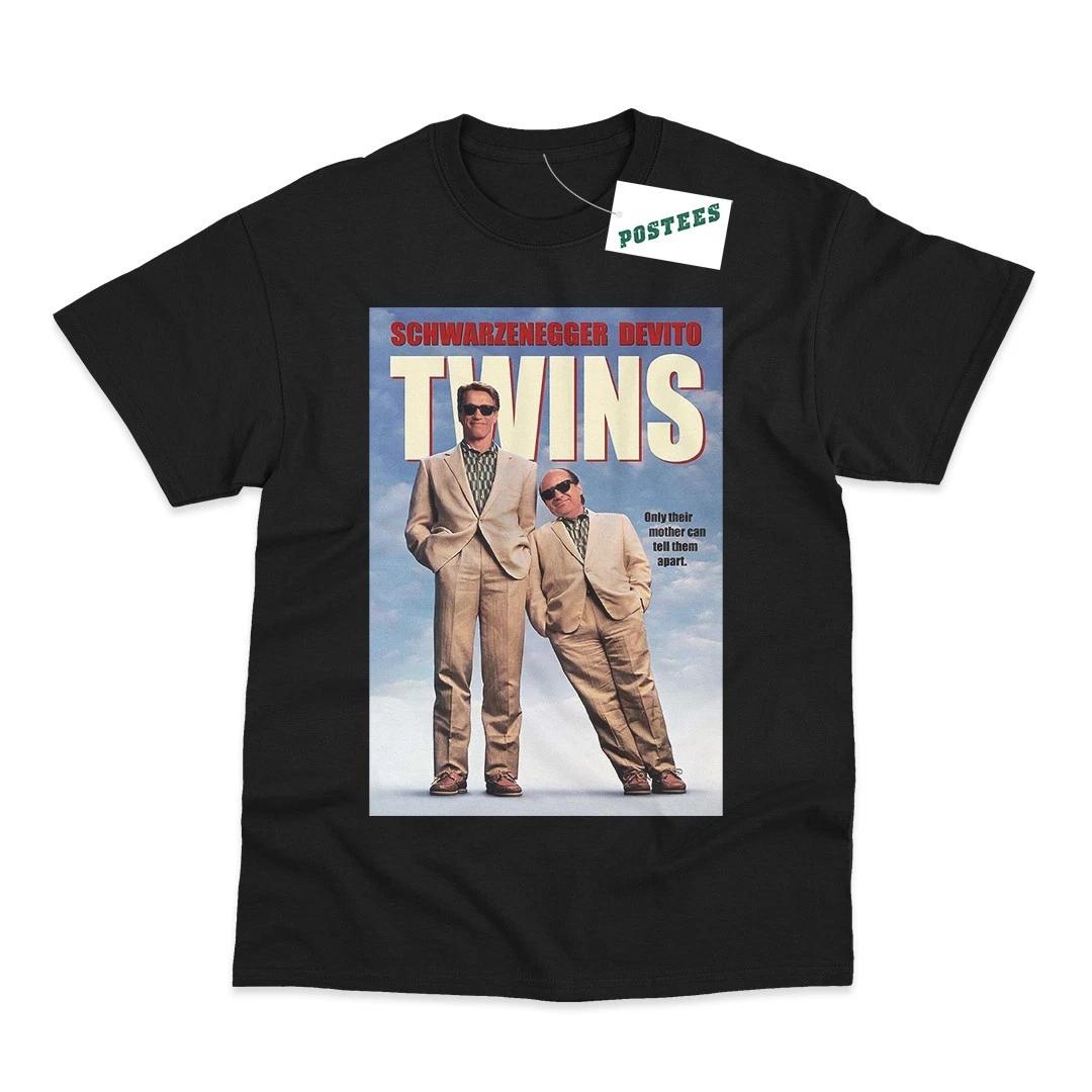 Twins Movie Poster Direct To Garment Printed T-Shirt 2XL
