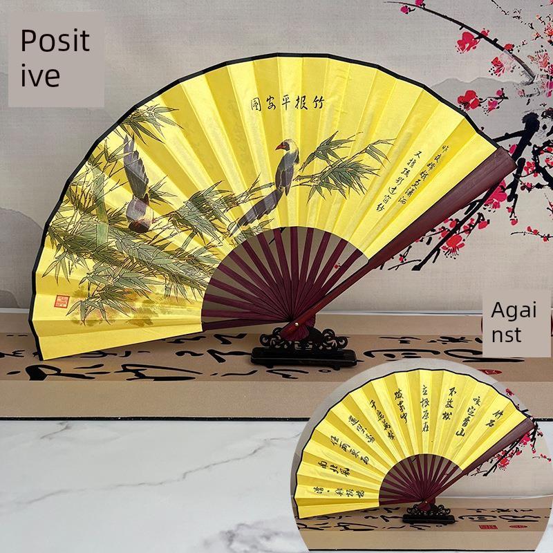 Silk Cloth Fans, Blank Folding Fans, , Custom Drawing and Calligraphy Fans, Men's Chinese Style, Ancient Style, Advertising, Calligraphy Fan, White