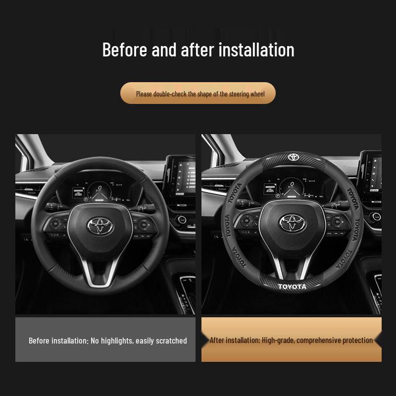 Potah volantu ze semiše a kůže pro Toyota Camry, Highlander, Corolla, RAV4, Avalon a Levin