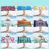 Printed Microfiber Beach Towel With High Water Absorption For Beach And Outdoor Activities