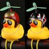 Luminous Airscrew Helmet Standing Duck Broken Wind Small Yellow Duck Motorbike Bicycle Cycling Light Moto Motorcycle Accessories