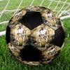 1PC Vintage Mbappé Moments Size 5 Soccer Ball PrahaIndoor Soccer Ball Colorful All Ages Machine Stitched PVC Competition Ready Durable High-Bounce