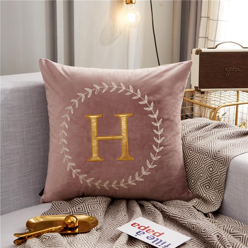 Nordic Style Modern Simple Model Room Hotel Sofa Pillow Living Room High-end Light Luxury Cushion Large Pillow Case