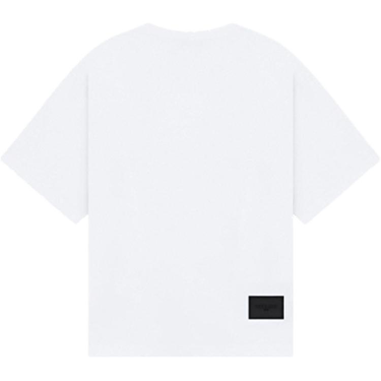 We11done Ss26 Letter Logo Loose Fit T-Shirt Unisex Tops WD-TT2-26-955-U-WH