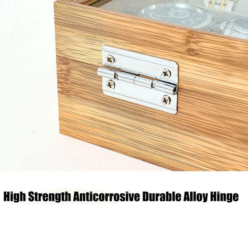 Transparent Lid Watch Storage Case Window Display Wooden Watch Box Jewelry Display Box