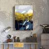 Nordic Style Decoration Abstract Yellow Tree Canvas Painting Posters and Prints Landscape Paintings for Living Room Wall Decor