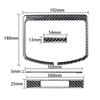 For Mazda CX-9 2016 Carbon Fiber Red Car Rear Air Conditioning Control Outlet Vent Panel Trim Frame Decoration Sticker