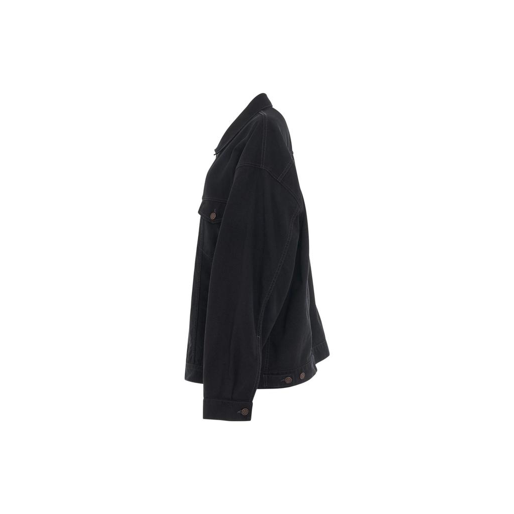 Balenciaga FW22 Denim Jacket Regular Fit Men's Black 732230TNW541129