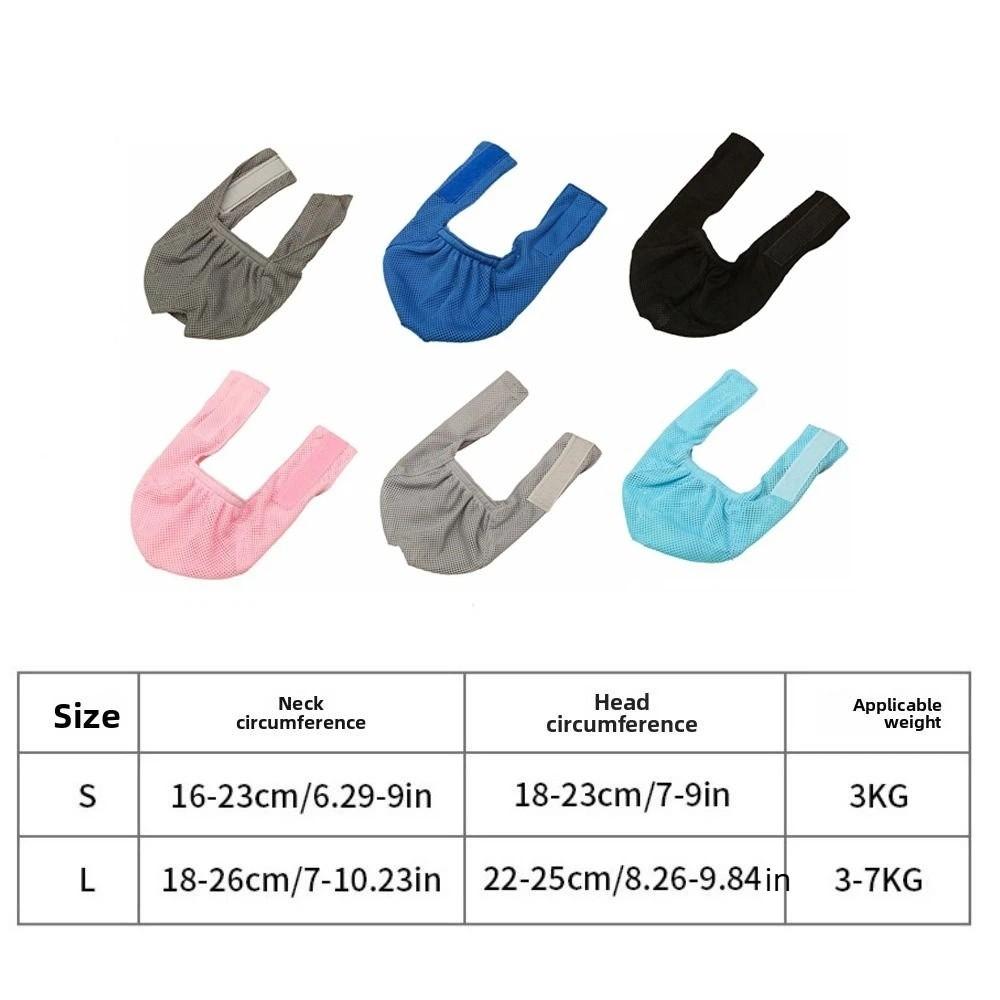 Puppy Headgear Mesh Cat Mouth Cover Breathable Washable Anti-Bite Muzzle Comfortable Adjustable Kitten Muzzle Bath Cleaning Tool
