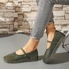 Fashion Women Sneakers Elegant Ethnic Style Loafers Flat Mary Jane Shoes for Women Retro Comfortable Leather Stitching Sneakers Women