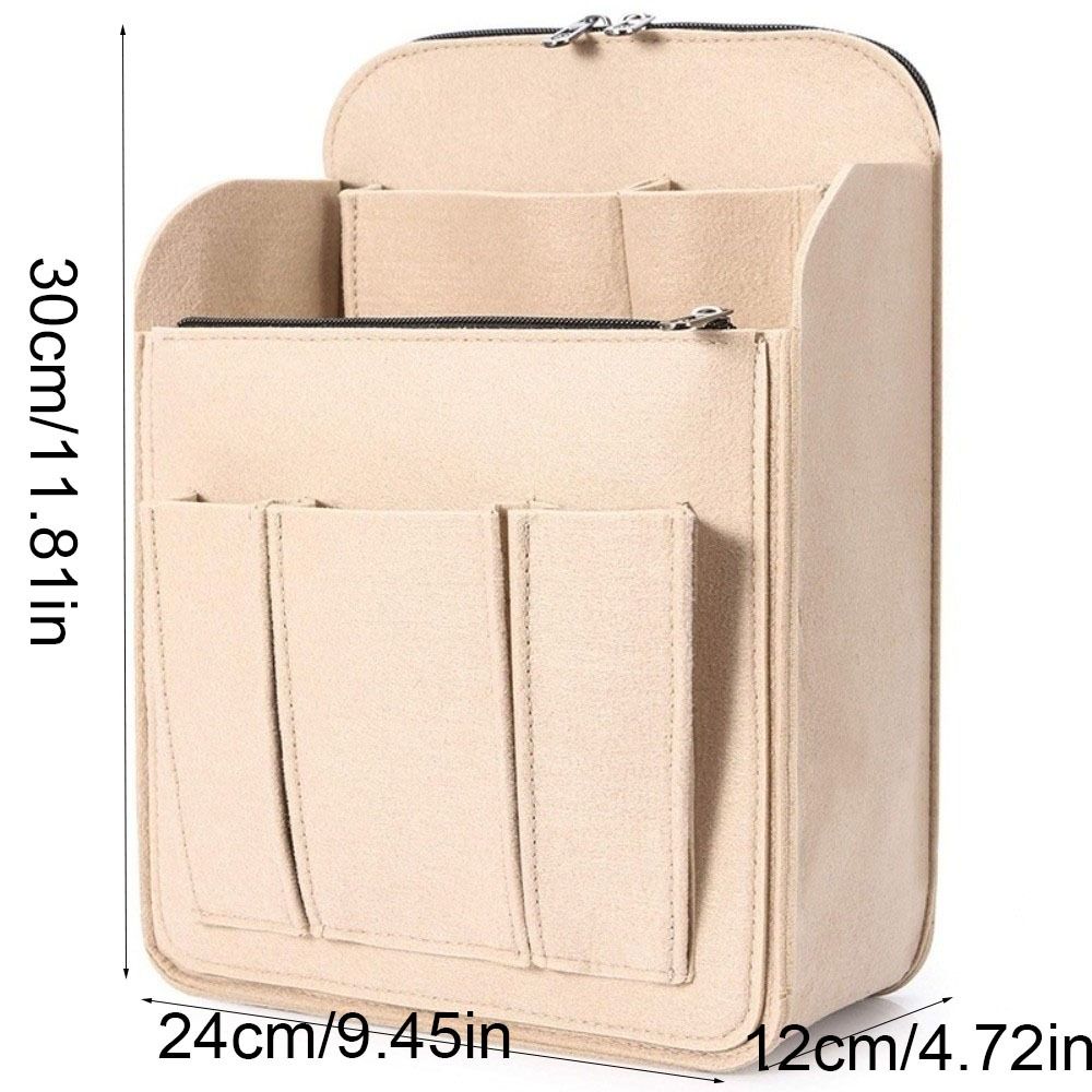 Multi-Pocket Backpack Organizer Insert Multi layer Storage Bag Portable Rucksack Insert  Unisex