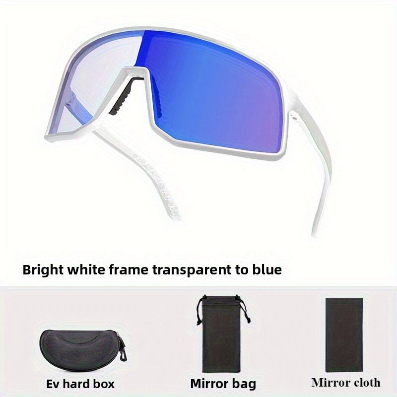 Cycling Sunglasses Photochromic Lens UV400 Protection Unisex Sports Eyewear for Running Biking Day Night Use Polarized