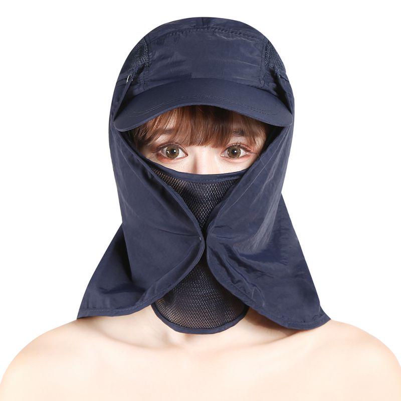 Buy Portable Removable 360degree Neck Cover Fishing Hat Sun Ear Flap