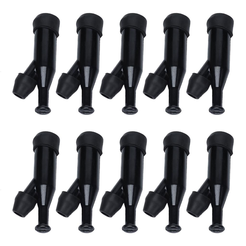 10 pezzi 168F Tappo ad alta pressione Nero ABS di alta qualità Alta resistenza Facile installazione Tappo per candela