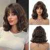 Wig Female Cute Wind Blonde Bobo Head Short Curly Hair Matte High Temperature Silk Full Head