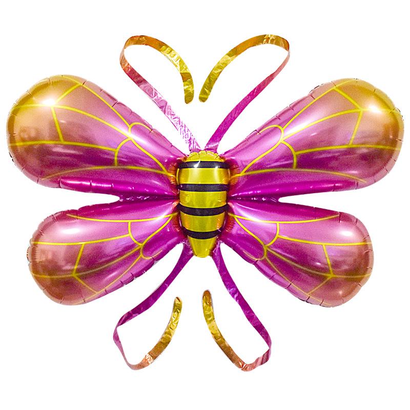 Children's Day First Birthday Bee Rocket Balloon Angel Ornament & Butterfly Wings Outdoor Photography Decoration