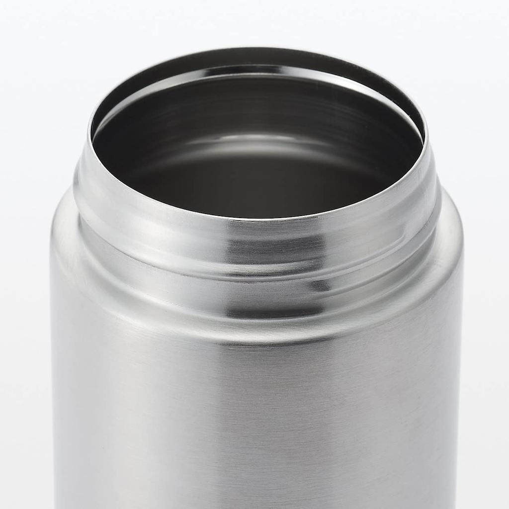 MUJI 44593769 Stainless Steel Thermal Insulated Bottle, Approx. 350ml