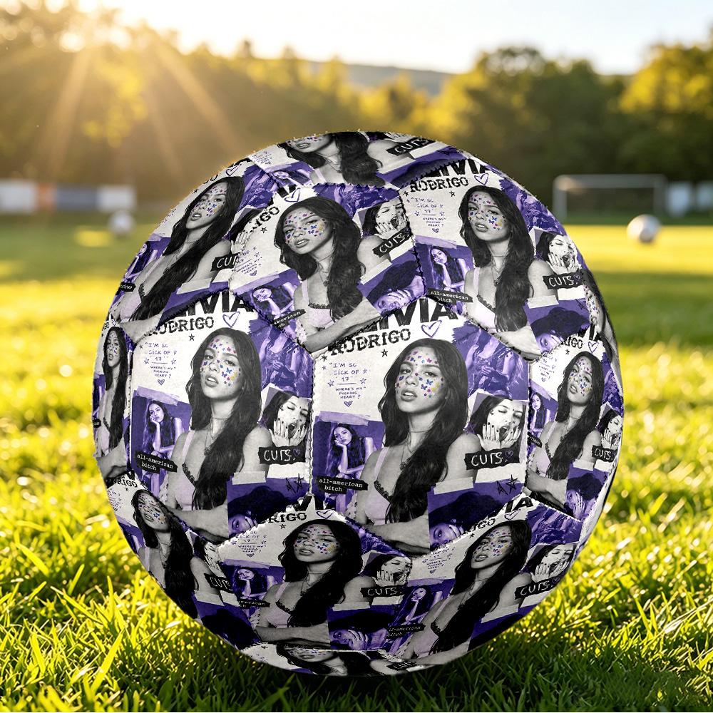 Olivia Rodrigo Size 5 Soccer Ball, Durable Standard Football For Training Match Outdoor Sports