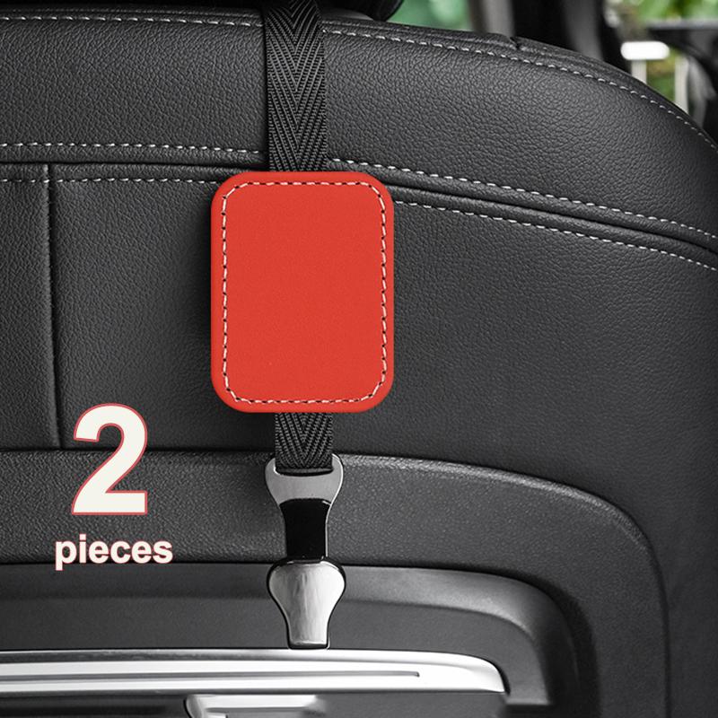1/2Pcs Car Headrest Hooks Suede Seat Back Storage Hook Hanger for Bag Organizer Holder Clip Car Interior Decoration Accessories