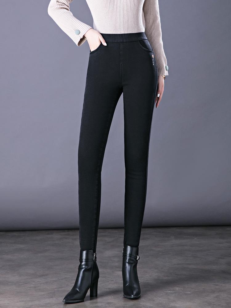 2024 Women's High Waist Slimming Jeans - Versatile, Elastic, Casual Small Leg Pants for Spring & Autumn.