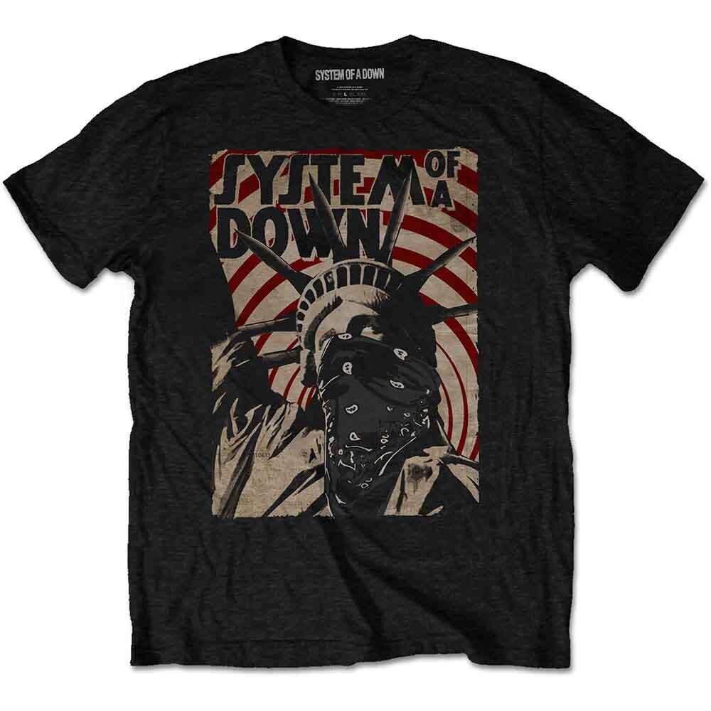 System Of A Down Liberty Bandit T-Shirt Black New Unisex T-Shirt S