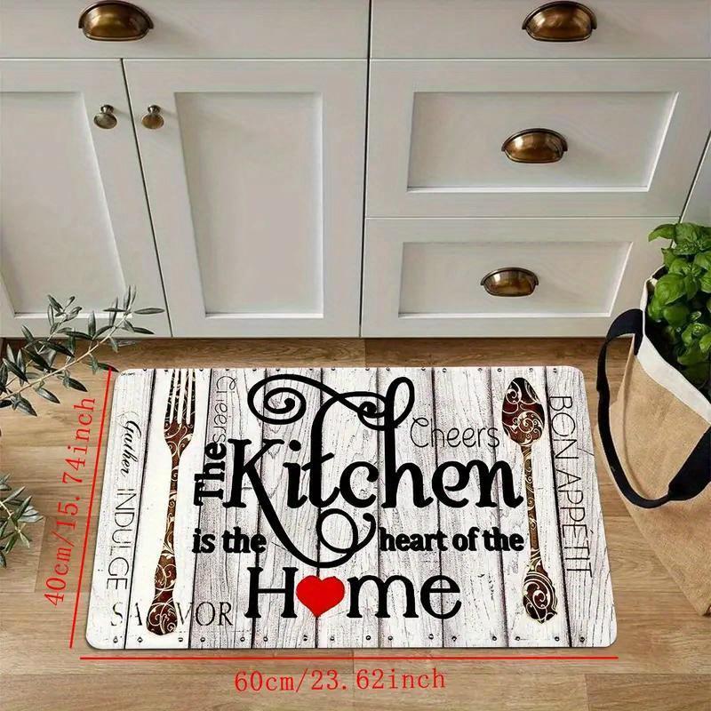 Soft Kitchen Rug Anti-Fatigue Kitchen Rug Waterproof Non-Slip Rugs Set Runner Rug Absorbent Machine Washable Carpet For Kitchen