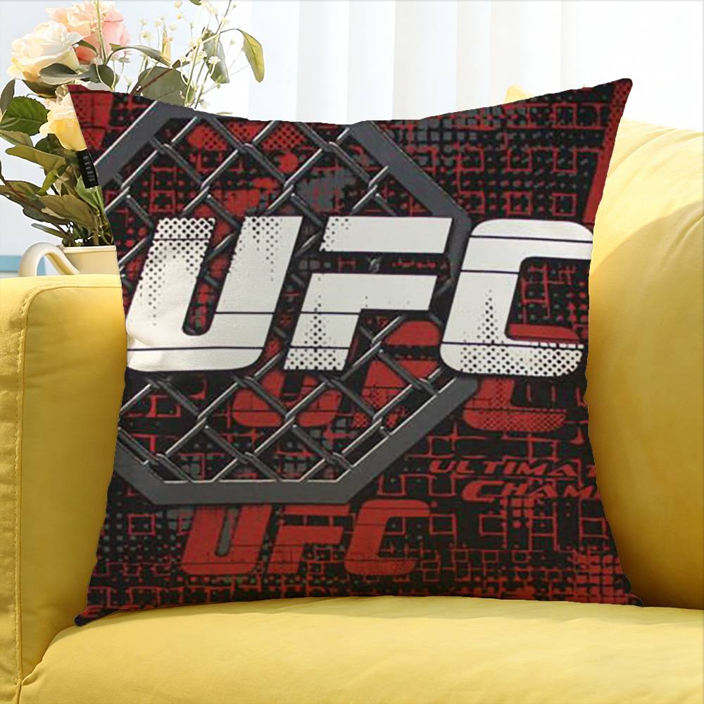 Housse de coussin carrée Combat UFC Logo Différentes Tailles Pour Décoration de Voiture Maison Chambre à Coucher
