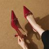Fashion New Summer Sandals Cover Toe Sandals for Women Patent Leather Pointed Toe Sandals Fashion Ladies Office Women Shoes High Heels