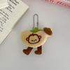 Adorable Double-Layer Cartoon Hamburger Bun Plush Hairpin for Babies