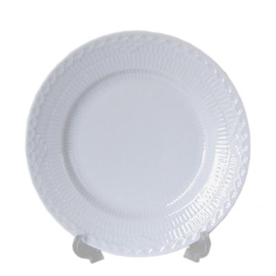 Royal Copenhagen Piatto Fluted Bianco Mezzo Pizzo 17cm Piatto 1128617 1017292 [Articolo]