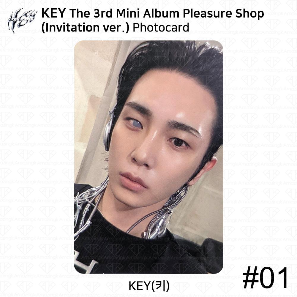 

SHINee KEY 3-й мини-альбом Pleasure Shop Официальная фотокарточка SMini Glass Package Invitation ver. #01