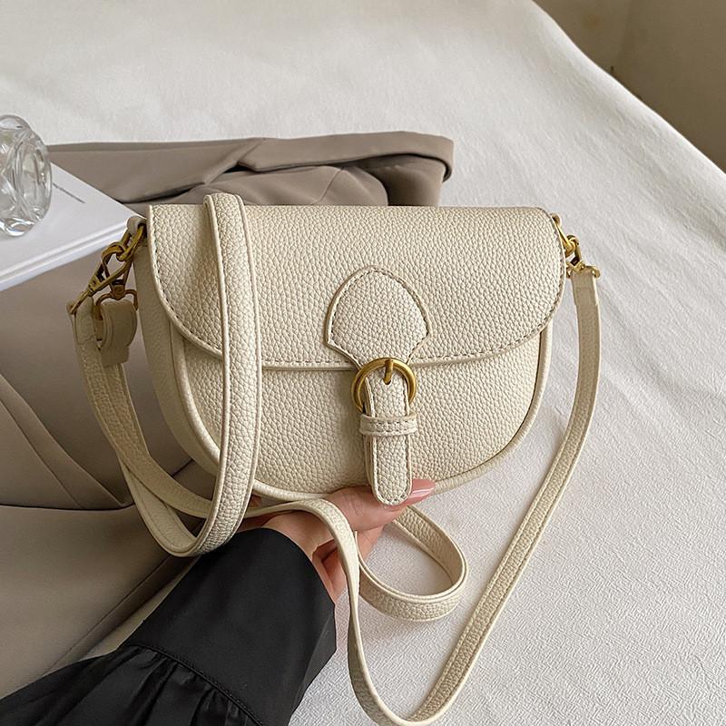 IELGY Ladies Saddle Bag Fashion Simple Casual All-Match One-Shoulder Crossbody