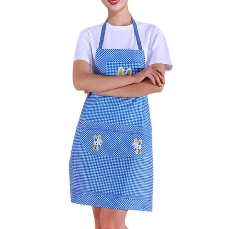 70cm Lightweight Apron Sleeveless Practical Cartoon Rabbit Household Cleaning Bib