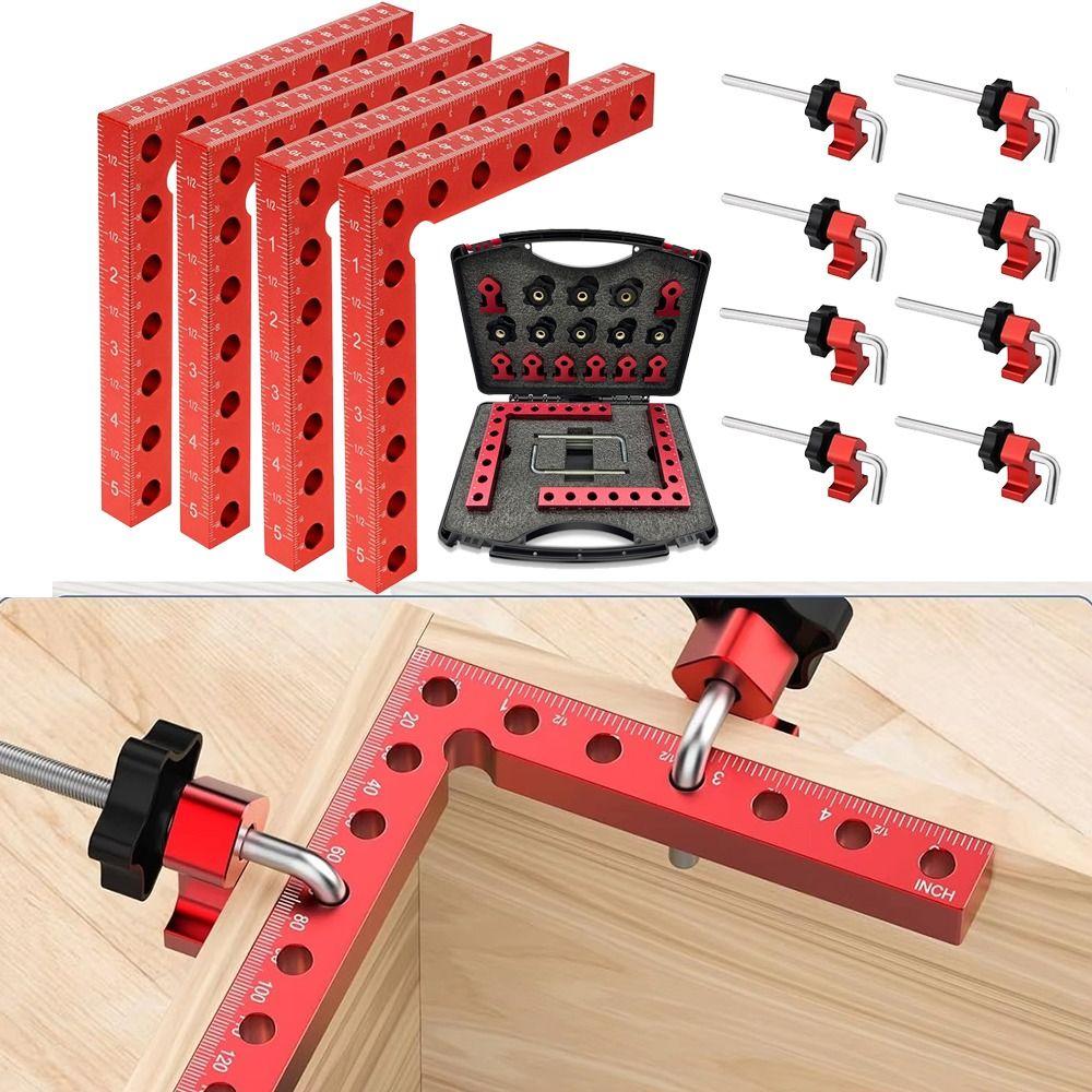 Aluminum Zinc Zinc Alloy Corner Clamps L Shape Woodworking Positioning Block Right Angle Clamp  Picture Frame