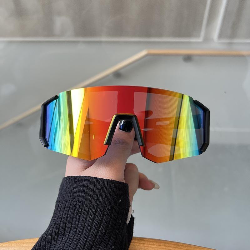 2PCS Outdoor Cycling Sunglasses Anti Glare Protection Sun Shading Unisex Riding Mountain Climbing Running Glasses