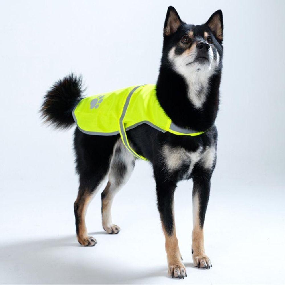 High Visibility Dogs Reflective Vest Fluorescent Ventilate Cozy Dog Vis Jacket Night Safety Adjustable Dog Safety Vest