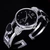Orologio da polso a forma di cuore con strass. Orologi da donna