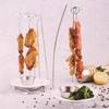 Lightweight BBQ Skewer Set Stainless Steel Barbecue Fork Holder Hanger Skewer Stand  Vegetable
