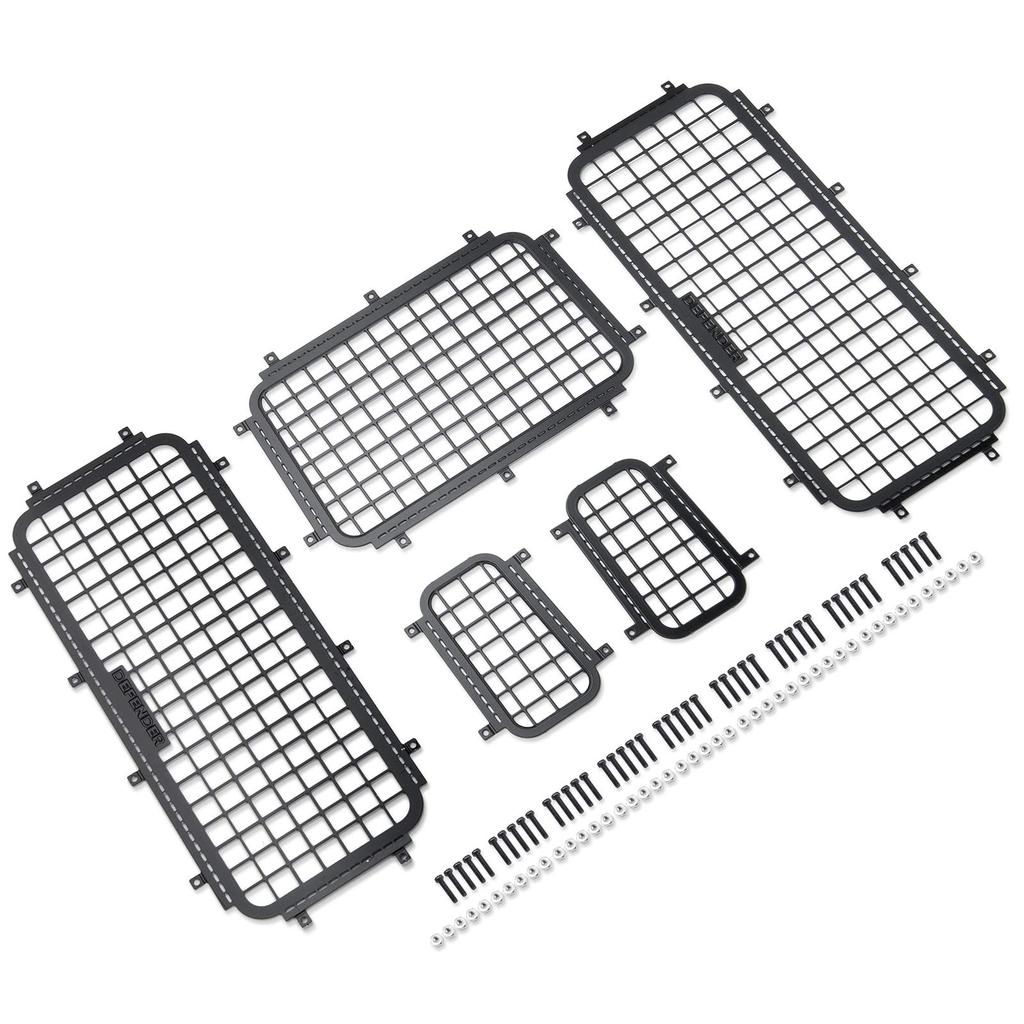 TRZX Stainless Steel RC Window Mesh Protective Net Mesh Window Cover for 110 Traxxas TRX-4 RC Crawler Car