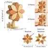 Thicken Wood Trivets Two-Tone Color Pot Holders Cup Mat Heat Resistant Mat  Dining Table