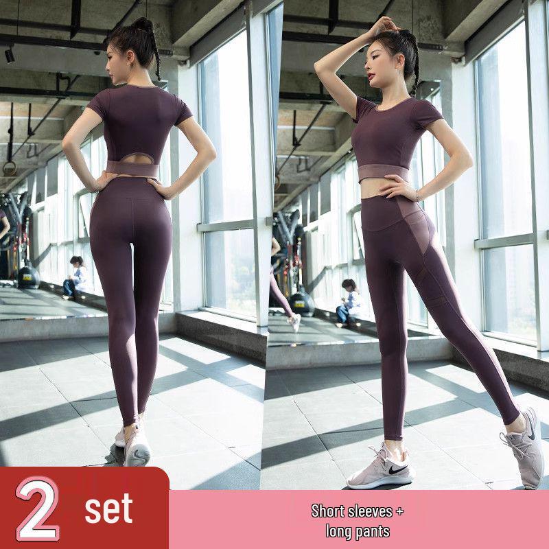 Women's High-End Summer Yoga & Running Activewear Set - Quick-Dry Tight Fit Sportswear