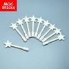 10pcs/lot MOC Bricks Utensil Star Magic Wand 6124 Stick Building Blocks Part Toys For Kids Compatible Major Brands