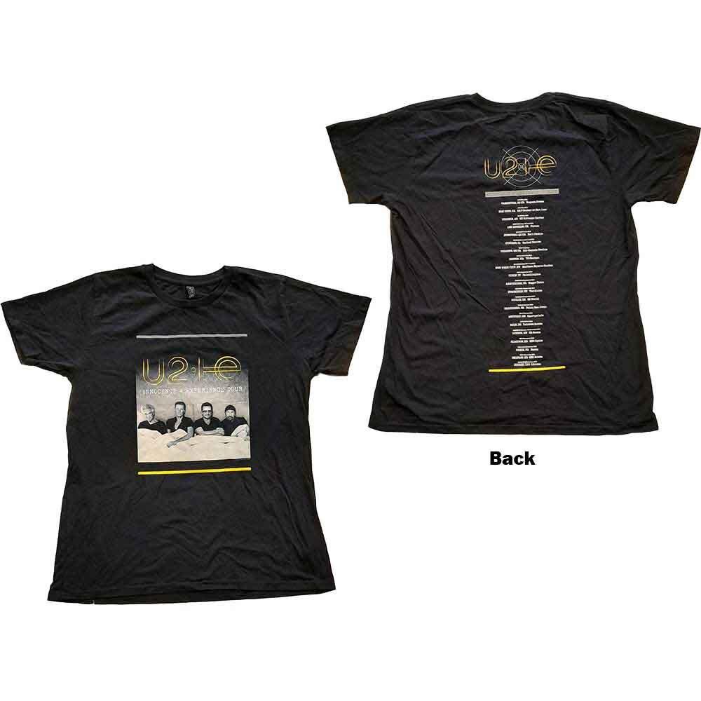 U2 Ladies Tshirt Ie Tour Bed Photo (Back Print) (Extour) (Medium) S