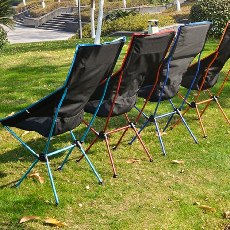 Outdoor Fishing Chair Compact Camp Backrest Chair Folding Fishing BBQ Chairs