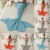 Mermaid Tail Blanket For Teens With Faux Cashmere Material Cozy Gift For Spring And Autumn Use