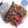 2000Pcs Girls Colorful Small Disposable Hair Bands Elastic Hair Tie Children Ponytail Holder Rubber Bands Kids Hair Accessories