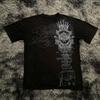 T-shirt Estival Classique Style Gothique Y2K Impression T-shirt Oversize Hauts de Rue Col Rond Hauts en Coton Hommes Femmes T-shirt Tee