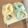 Sweet Cashmere Knitted Scarf Colorful Winter Neck Warmer Panda Cartoon Embroidery Scarf  Daily
