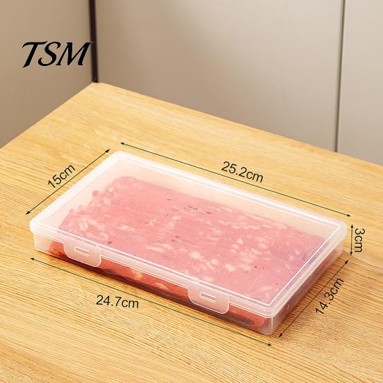 Gefrierschrank-Organizerbox Kühlschrank-Aufbewahrung mit Deckel Lebensmittelecht Transparent Gefrierbehälter für Fleisch Große Kapazität Multifunktional Gemüse Obst
