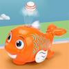 Infant Cartoon Dolphin Floating Ball Toy Boys Girls Light Music Toy Preschool Educational Toy Christmas Gift for Toddler